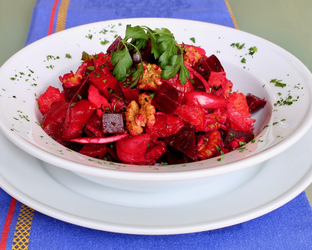 Beet Salad with Orange, Fennel, and Walnuts