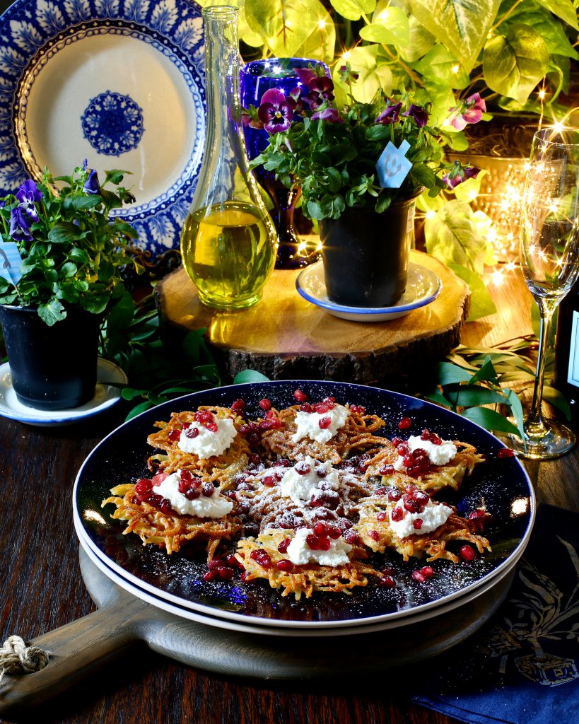 Latkes with Farmer Cheese