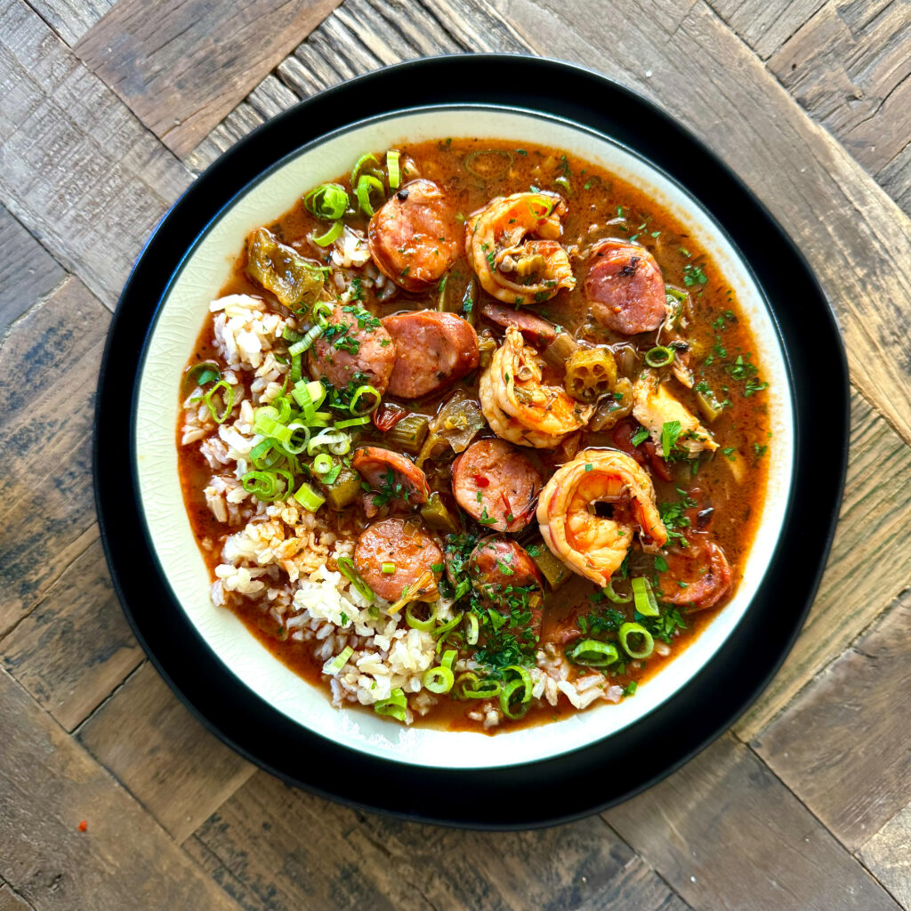 Andouille Sausage and Shrimp Gumbo Soup