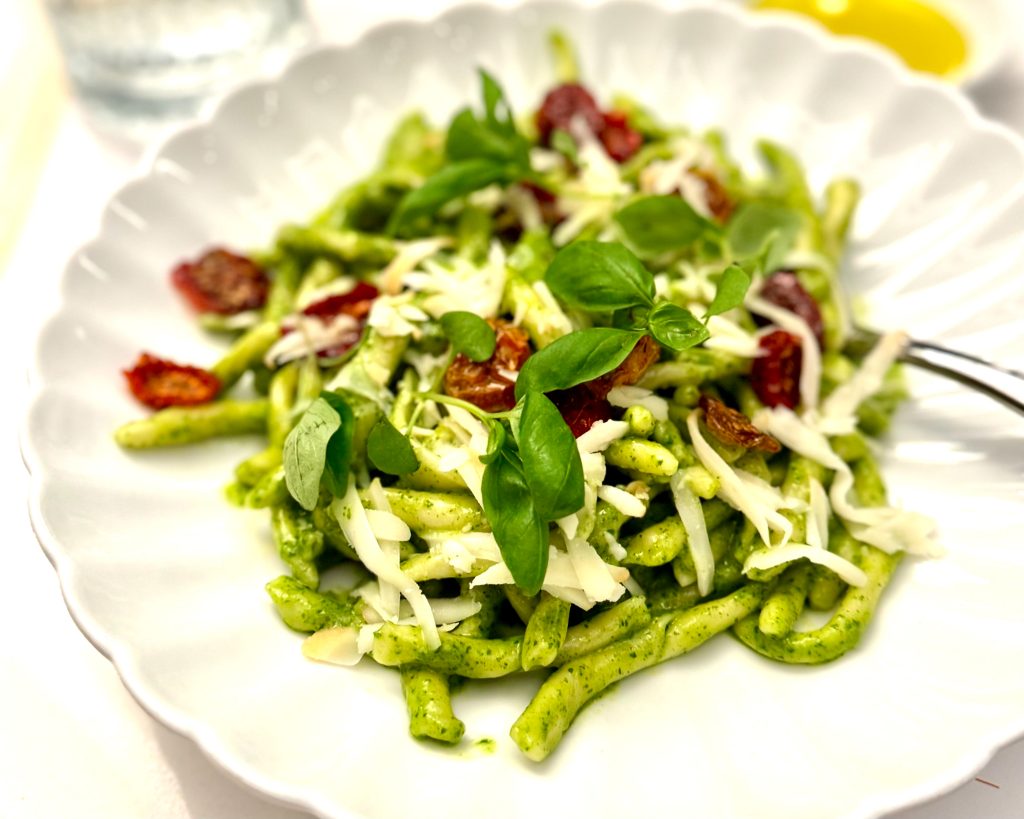 Trofie Pasta with Creamy Basil Pesto