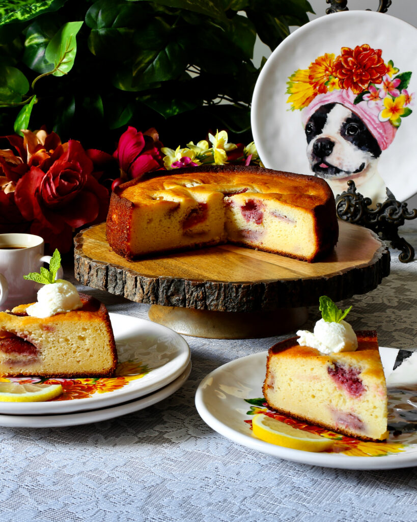 Ricotta Cake with Strawberries