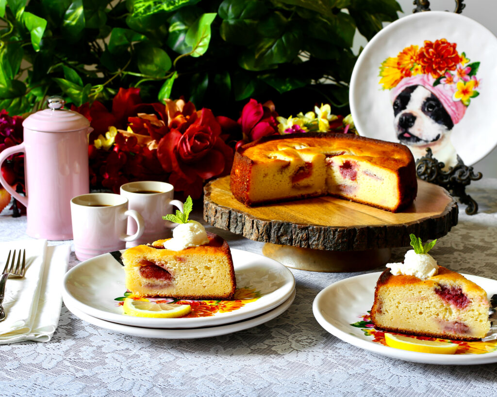Ricotta Cake with Strawberries